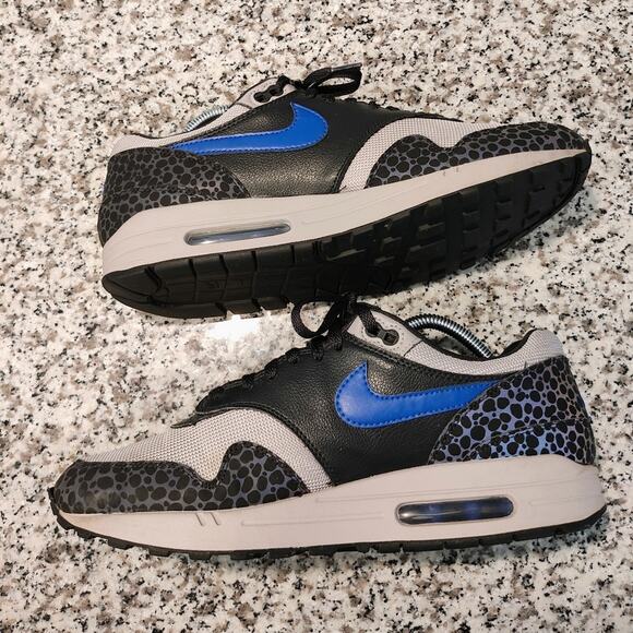 Nike Air Max 1 Safari Reflective Black 10.5 - Picture 4 of 9